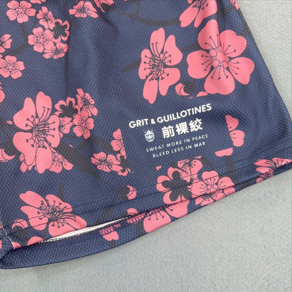 Few Will Hunt Grit & Guillotines Cherry Blossom Mesh Athletic Shorts Mens Medium - Picture 2 of 5